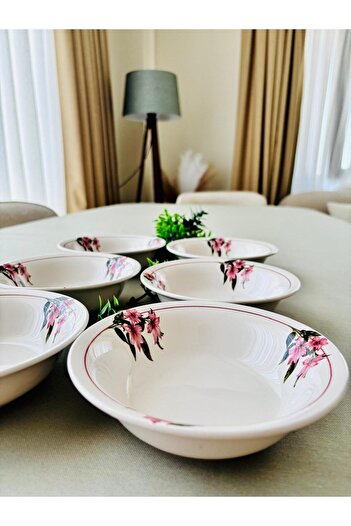 VENÜS HOME DECORATION وعاء شوربة زهرة الثلج 6 قطع