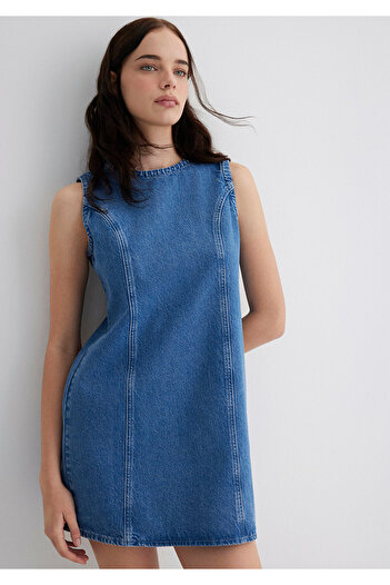 Mavi Φόρεμα Elvira Mediterranean Indigo Blue Jean 1310716-90476