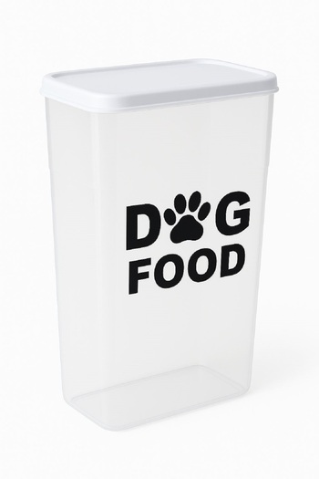 DEEMBRO 1.5 kg Clear Plastic Storage Container - Dog Food, 3.3 Litre En, 16 Size, 27 cm Height
