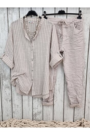 pudubutik Lycra Italian Trousers Beige