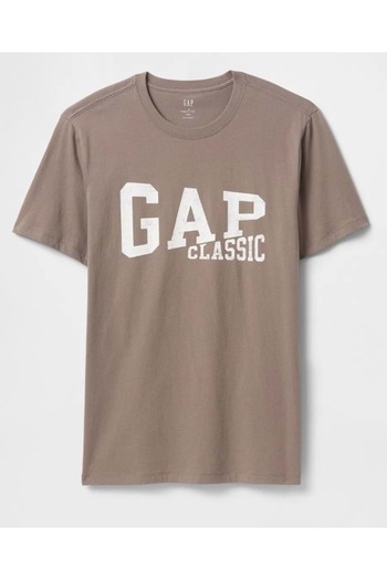 GAP Everyday Soft Classic Logo 745029 T-Shirt Short Sleeve T-Shirt Men's T-Shirt Brown