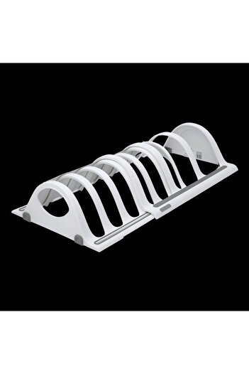 Madesmart Plastic Non-Slip Feet Space Saver Expandable Bakeware Organizer White 39cm