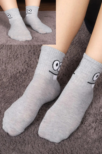 Esinti Women's Men's Socks Children's Socks Long Sports Socks Patterned Socket Socks Colorful Socks 3 Pieces