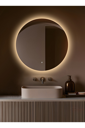 Taimi 60cm Anti-fog Round Bathroom Mirror With Backlight And Smart Touch Button