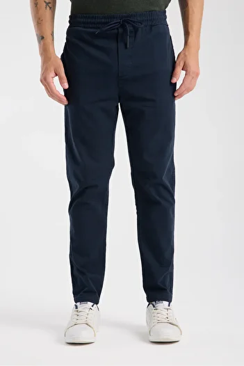 hateko Raus Denim Waist Drawstring Chino Jogger Pants