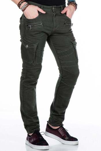 Cipo&Baxx Cd424 Cargo Pockets Skinny Leg Ανδρικό Παντελόνι