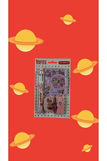TAROS KIRTASİYE Lalabu Character Stationery Set - 6 Piece Fun School Set Children's Gift