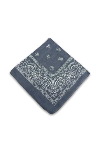 Goldmine Unisex Ethnic Patterned 100% Cotton Bandana Gray