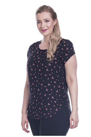 MYLİNE Viscose Short Sleeve T-Shirt