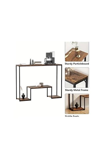 Generic Modern Design Professional 3-Tier Console Table Suitable for Coffee Equipment, Entryway Table and Living Room