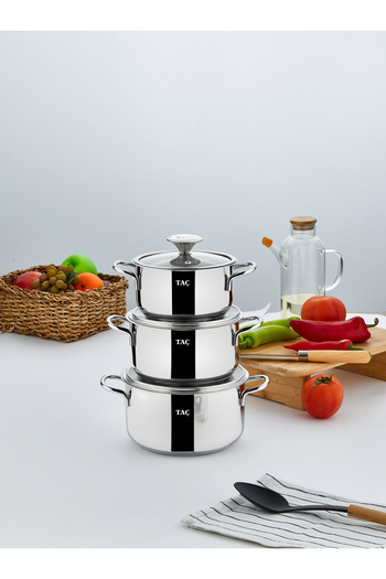 Taç Bengü Pro 6 Piece Steel Cookware Set