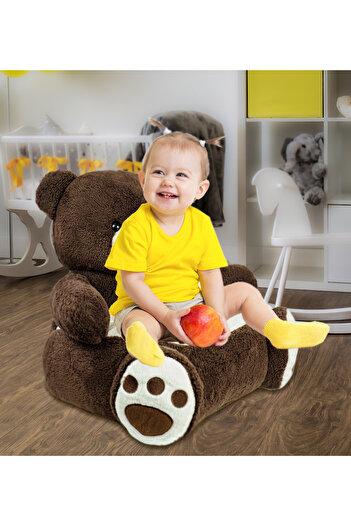 ÖZGÜNER Ayı Pelüş Bebek Çocuk Koltuğu