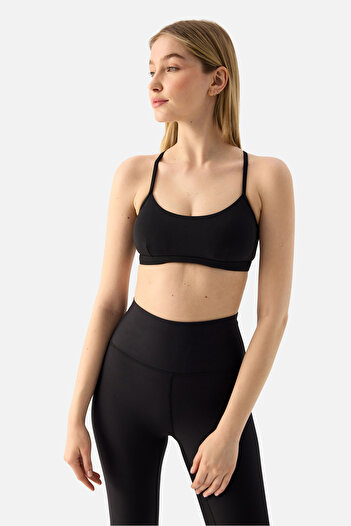 Superstacy Lara Black Sports Bra