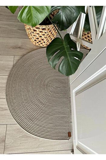 sfb Halfmoon Series Half Round Jute Door Mat for Entrance Welcome Doormat