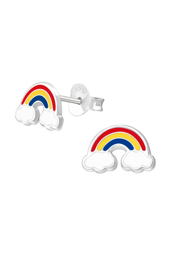 Sophia Collection Children's earrings 925 silver Rainbow pattern 3 colors