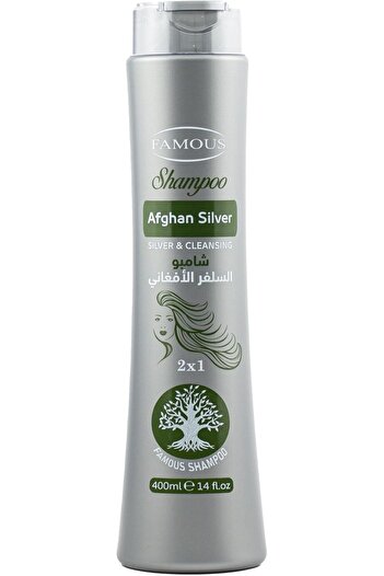 famous فيموس شامبو سلفر الافغاني للشعر2*1 400مل
