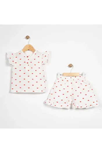 by bubbles Muslin Heart Set of 2