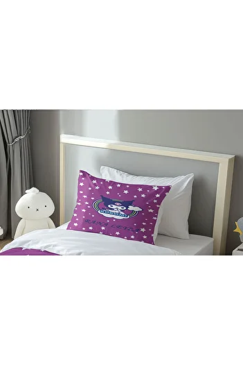 Şen Dekorasyon Starry Kuromi on the Moon Children's Pillow Case