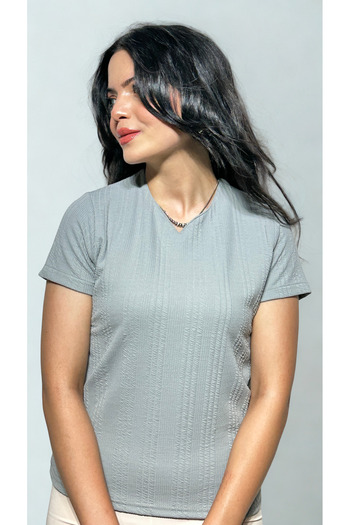 BELTICHA Women's Short Sleeve Blouse Fitted Fit Collar Casual Blouse