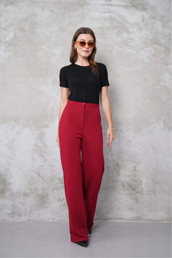 macharel jeans Women's New Season High Waist Classic Trousers-