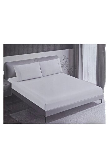 smart home 3-piece fitted sheet set - double sheet 200x180+30 cm + 2 pillowcases 50x75