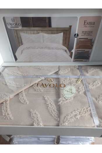 TAVOLO Esma 3 Piece Double Luxury Pink Set