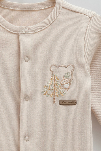Caramell Baby Boy Jumpsuit 100% Cotton Hello Forest Series (All Sizes with Pads)