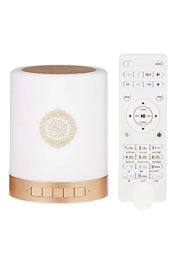 Primo Plus Quran Speaker with Touch Lamp, 18 Translations, 16 Reciters, App, Remote Control