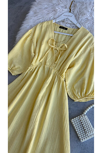 modabetce Muslin Tie Women's Dress