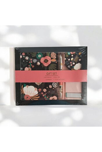 victoria journal Victoria's Journals Gift Kit Black Background with Flower Pattern