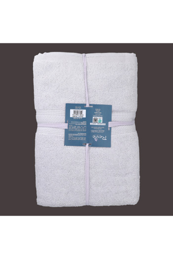 REVE 2-Piece Reyna Bath Towel Set Light Lilac 70 x 140cm