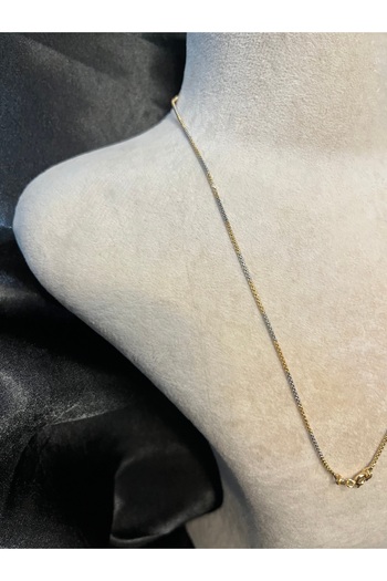 Fam&Co Jewelry Kadın Çift Renk Xuping İnce Zincir Kolye – Altın ve Gümüş Tonlu Suya Dayanıklı Model