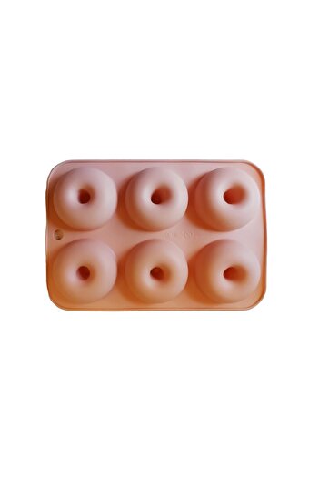 BV Silicone Mold, For Donuts or Cakes, Beige, 6 cavities, 26 cm, 340COF