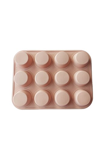 BV Silicone mold 12 cavities, For Muffins, CookStyle, Cream, 38 cm, 226COF