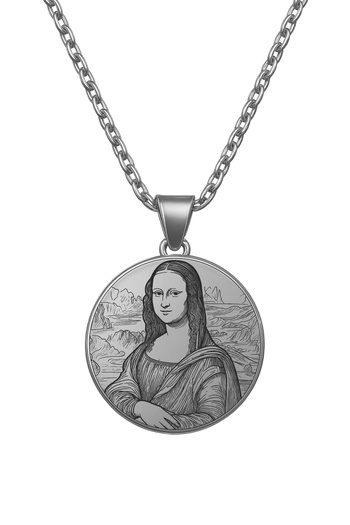 ArtinArt Mona Lisa - Leonardo Da Vinci |   316L Steel Necklace