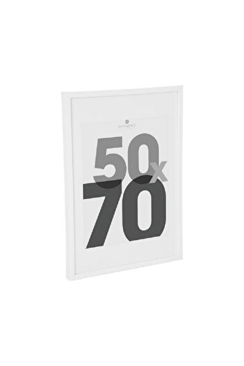 Atmosphera Eva Sleek Design Rectangular Wooden Photo Frame White 50 x 70cm