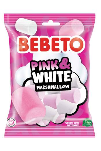 BEBETO Pink & White Foam and Fruit Jellies – 6 x 12 x 30g | Promotional Set with Delicate Flavors