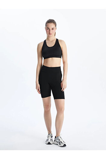 LC Waikiki Xside Black Elastic Waist Women's Shorts Leggings