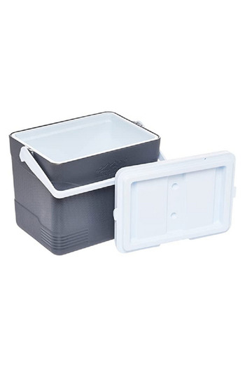 Cosmoplast Keep Cold Durable BPA-Free Picnic Ice Box with Handle Grey 24 Liter