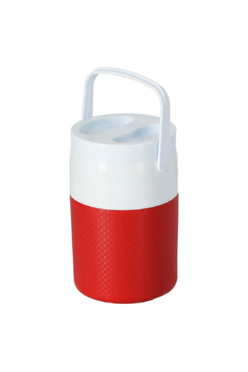 Cosmoplast Keep Cold BPA-Free Cooler Jug with Handle Red and White 1 Gal