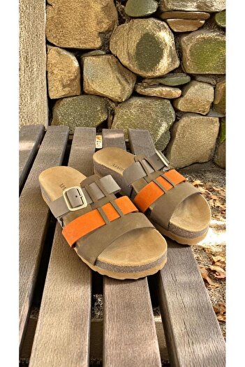 MARİNE SHOES Marine Shoes 2314 Colorful Full Orthopedic Daily Women's Slippers
