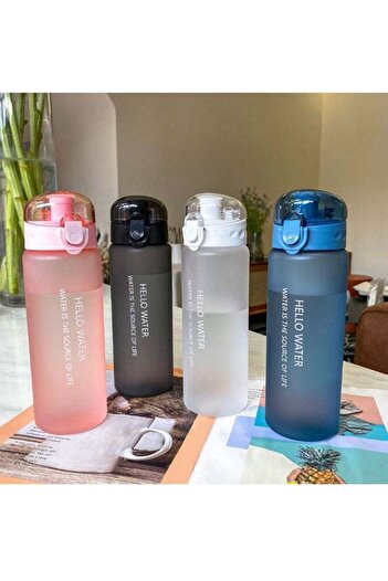 COOYA 780ml Water Bottle, Portable Plastic Water Bottle for Outdoor Sports and Fitness (Matte Pink)