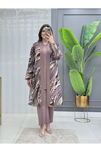 GK Sandy Chiffon 3-Piece Tunic Set