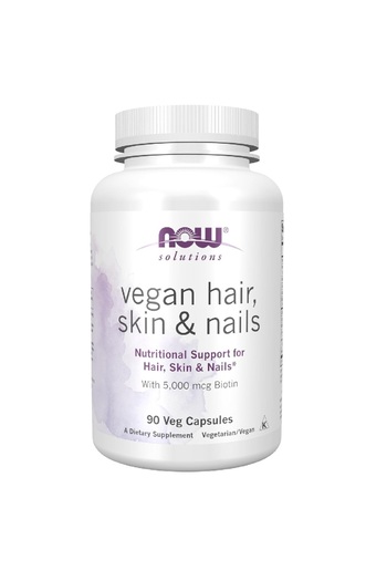 Now Vegan Capsules for Hair, Skin and Nails - 90capsules