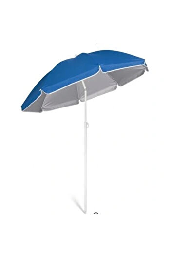 SERSIMO Umbrela de plaja pliabila cu protectie UV si inaltime reglabila, diametru 150 cm, albastru