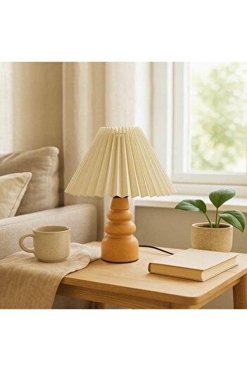 Desire Wooden Pleated Lampshade