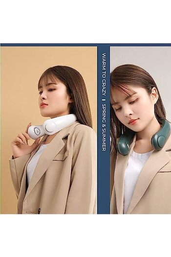 Yuwell YU WELL Portable Neck Fan Personal Neck Fan with 3 Wind Speed For Office Traveling Outdoor Sports Ac