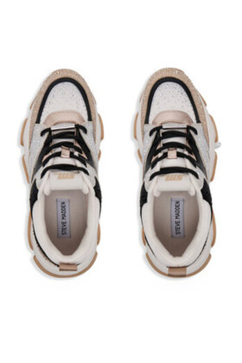 Steve Madden Women's Sneakers beige STEVE MADDEN-SM19000082 IB1 IRISH / BLACK SILVER