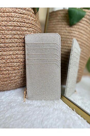 Z&M COLLECTION BAG SHOPPİNG 5 Compartment Glitter Women's Card Holder Accessory