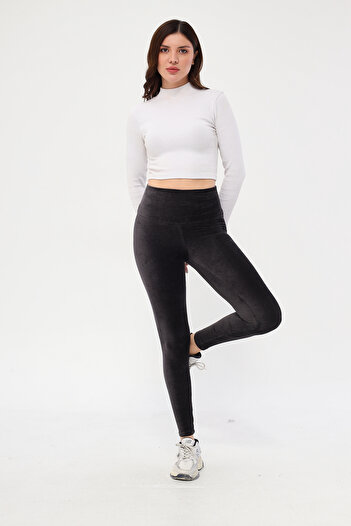 Miss couture Velvet Thin Ribbed Comfortable and Flexible Gathered Fabric with Belt Structure.